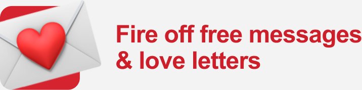 Fire off free messages & love letters